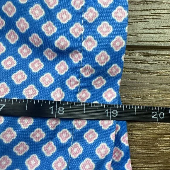 Peter Millar Men's Swim Trunks Blue Printed, Drawstring, Mesh Liner, Summer - Picture 13 of 16